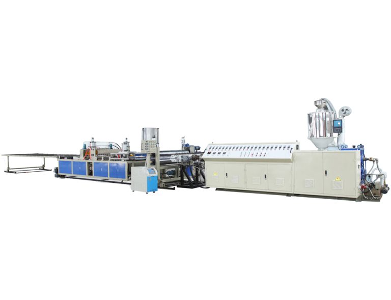 Read more about the article PVC, PC plastic corrugated board, trapezoidal board production line